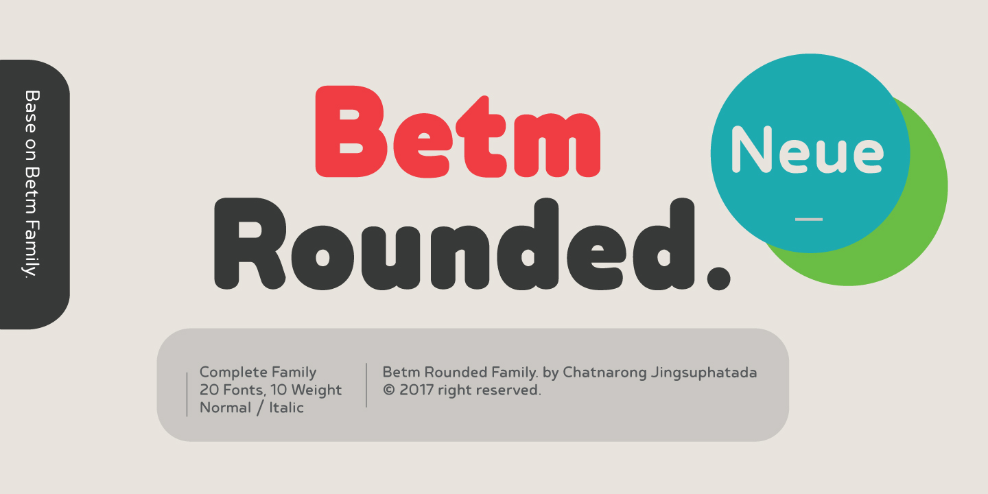 Ejemplo de fuente Betm Rounded #16